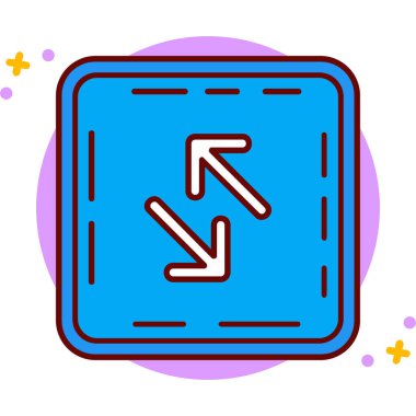 Modern bir simgenin vektör illüstrasyonu