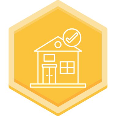 Ev simgesi vektör illüstrasyonu