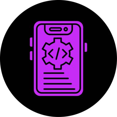 Vektör akıllı telefon simgesi illüstrasyonu