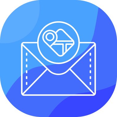 zarf e- posta simgesi, vektör illüstrasyonu