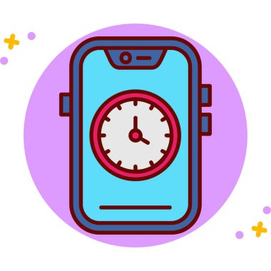 akıllı saat simge vektör illüstrasyonu