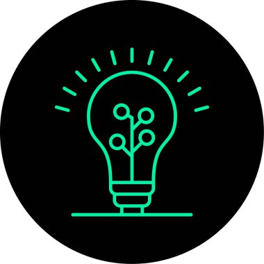 Fikir simgesi vektör illüstrasyonu