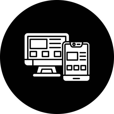 seo modern simgesinin vektör illüstrasyonu