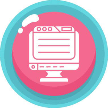 bilgisayar simgesi vektör illüstrasyonu