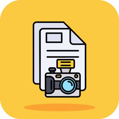 Kamera simgesi, vektör illüstrasyon tasarımı