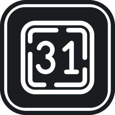 Tek izole edilmiş simgenin vektör illüstrasyonu