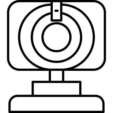 kamera simgesi vektör illüstrasyonu