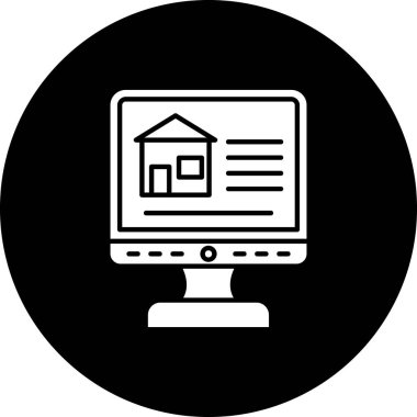 Ev modern simgesinin vektör illüstrasyonu