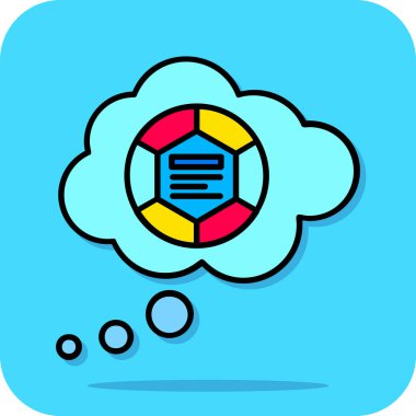 Veri depolama simgesinin vektör illüstrasyonu