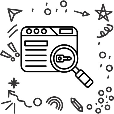 SEO arama motoru optimizasyonu simgesini