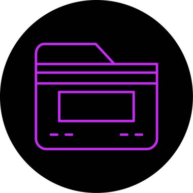 vektör dizin simgesi, basit illüstrasyon