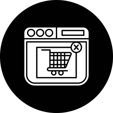 alışveriş sepeti simge vektör