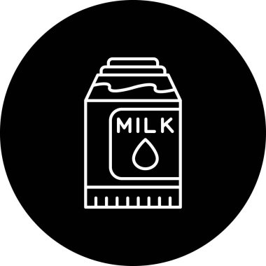 Süt. Web simgesi basit tasarım