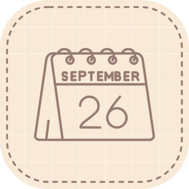 13 Eylül takvim tarihi simgesi ile tek günlük iş takvimi tasarımı