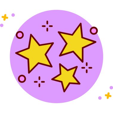 yıldız simgesi, vektör çizimi