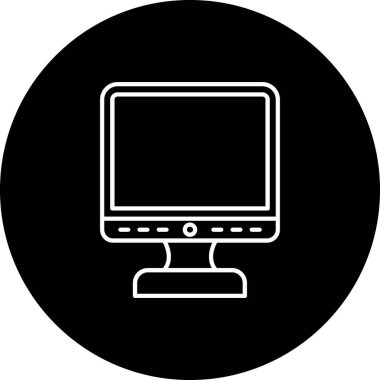 Bilgisayar monitörü. Web simgesi