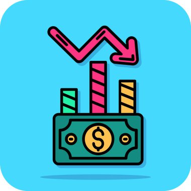 Bir dolar sembolünün vektör illüstrasyonu