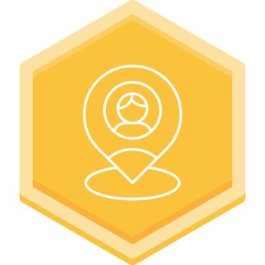 Kullanıcı modern simgesinin vektör illüstrasyonu