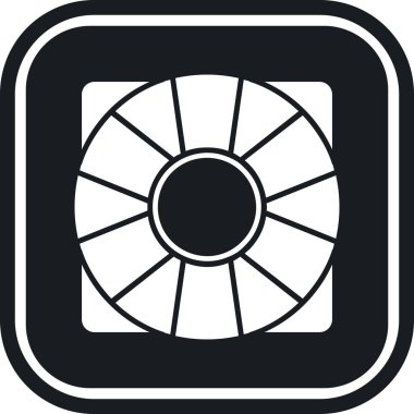 Araba tekeri simgesi, basit stil