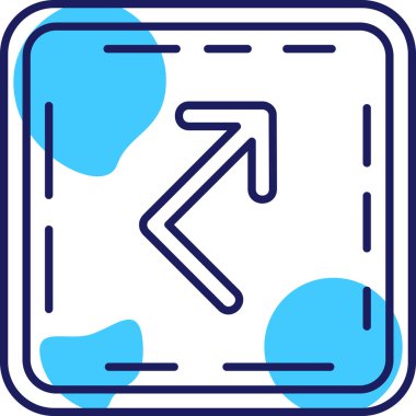 Yön ok ikonu vektör illüstrasyonu