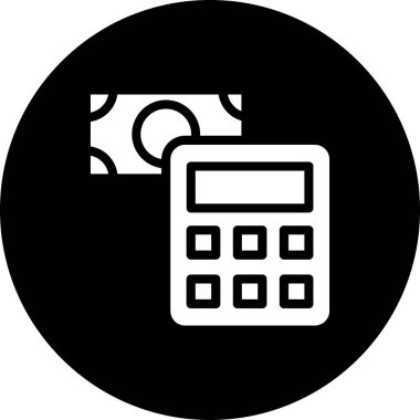 hesap makinesi simgesi vektör illüstrasyonu