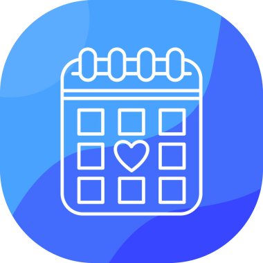 Takvim. Web simgesi basit illüstrasyon