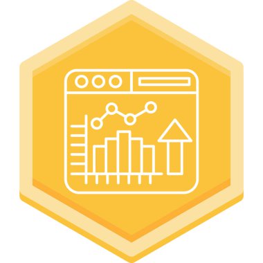 veri analiz simgesi vektör illüstrasyonu