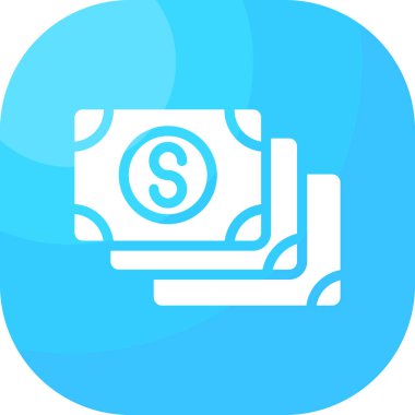 Para için. Web simgesi vektör illüstrasyonu