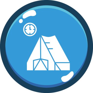 Bayrağı olan ahşap bir teknenin vektör çizimi