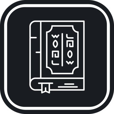 Kitap simgesini, basit tarzı