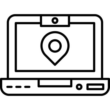 gps konum simgesi taslak biçimi