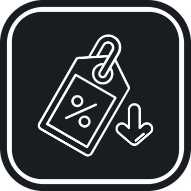 etiket simgesi vektör illüstrasyonu