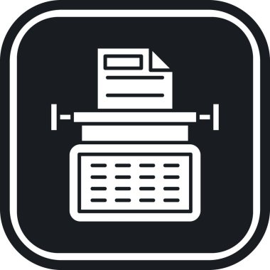 Yazıcı simgesi. Web için yazdırma vektör simgelerinin özet çizimi