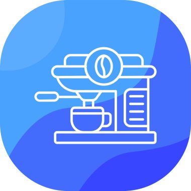 Kahve. Web simgesi basit illüstrasyon