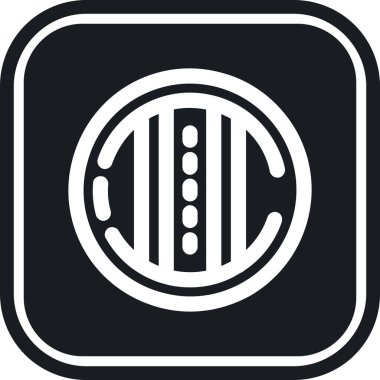 Tek bir izole simgenin vektör illüstrasyonu