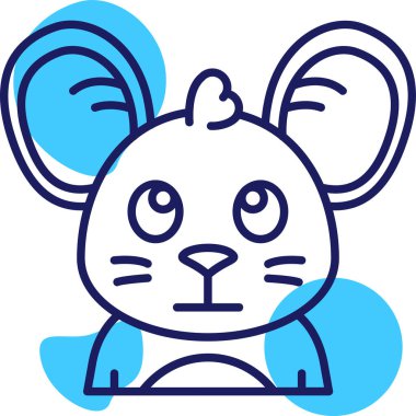 Hayvan. Web simgesi basit illüstrasyon