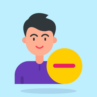 Konuşma balonu olan adam