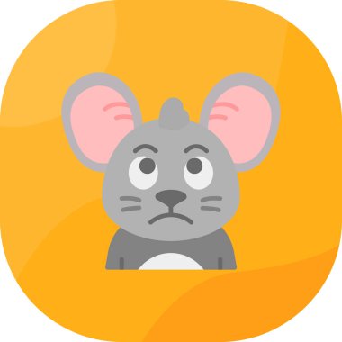 hayvan fare simgesi vektör illüstrasyonu