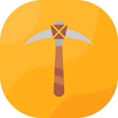 Çemberdeki bir balta simgesinin vektör çizimi