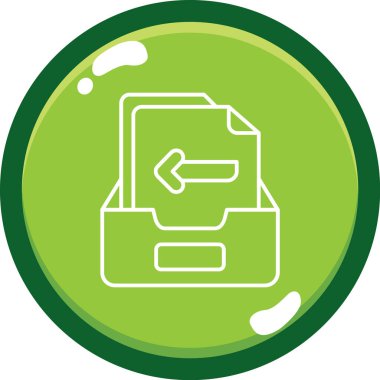 Klasör web simge vektör çizim