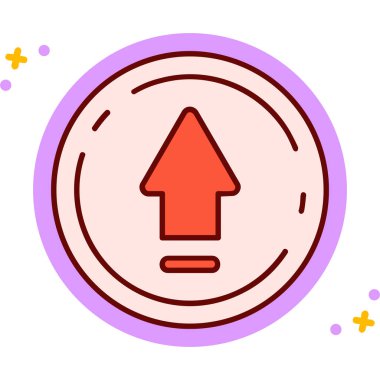 Oklu bir adamın simgesi. vektör