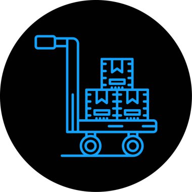 Sepetli bir arabanın vektör çizimi