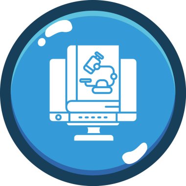 Bilgisayar. Web simgesi basit illüstrasyon