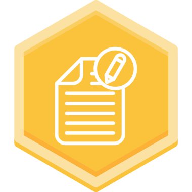 Belge. Web simgesi basit illüstrasyon