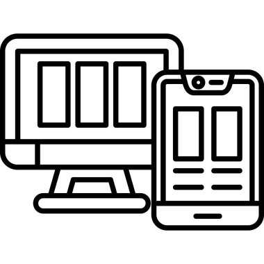 İnternet alışveriş simgesi. beyaz arkaplanda izole edilmiş web tasarımı için çevrimiçi alışveriş vektör simgesi