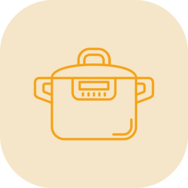 pişirme tencere vektör simgesi