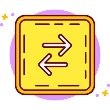 Yol işaretinin vektör illüstrasyonu