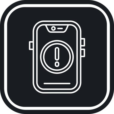 Cep telefonu simgesi, vektör illüstrasyonu