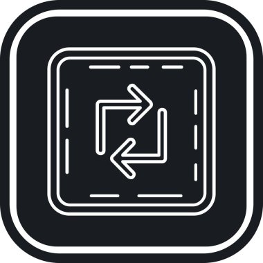 ok simgesi, vektör illüstrasyonu