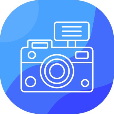 Kamera. Web simgesi basit illüstrasyon